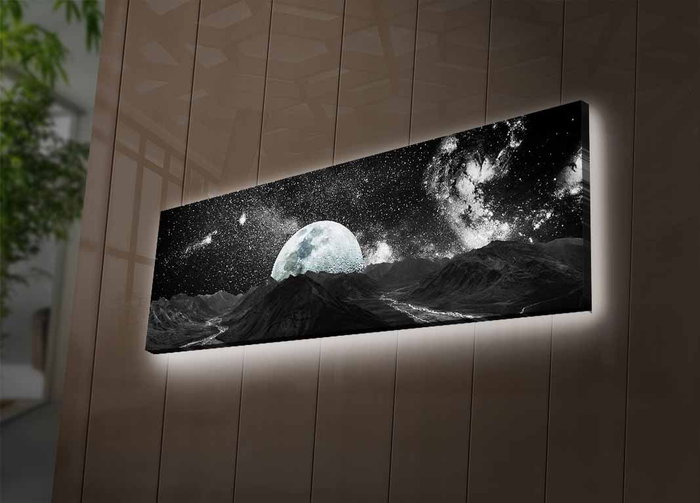 Wallity Lienzo Decorativo Iluminado con LEDs 30x90 cm Multicolor Wallity Lienzo Decorativo Iluminado con LEDs 30x90 cm Multicolor